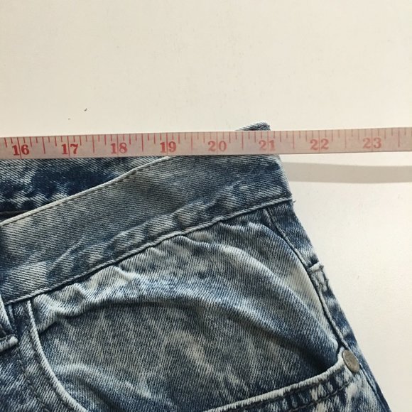 Dash Acid Washed Distressed Mens Blue Jeans 42x32 - Picture 6 of 10